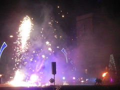 am Schluss mit Feuerwerk