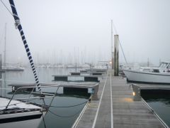 Frühlingsnebel in Cherbourg