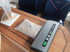 abpacken und vakumieren