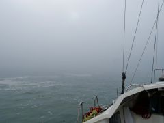 Einfahrt Eureka Nebel